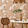 Flowers Bedroom Living Room Background Home Beautification Decoration Non-woven Wallpaper