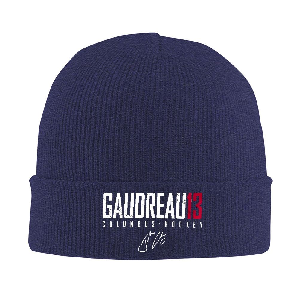 

1pc Johnny Gaudreau 13 Knitted Caps for WoUnisex Unisex Beanie Autumn Winter Hats Ice Hockey Columbus Warm Caps