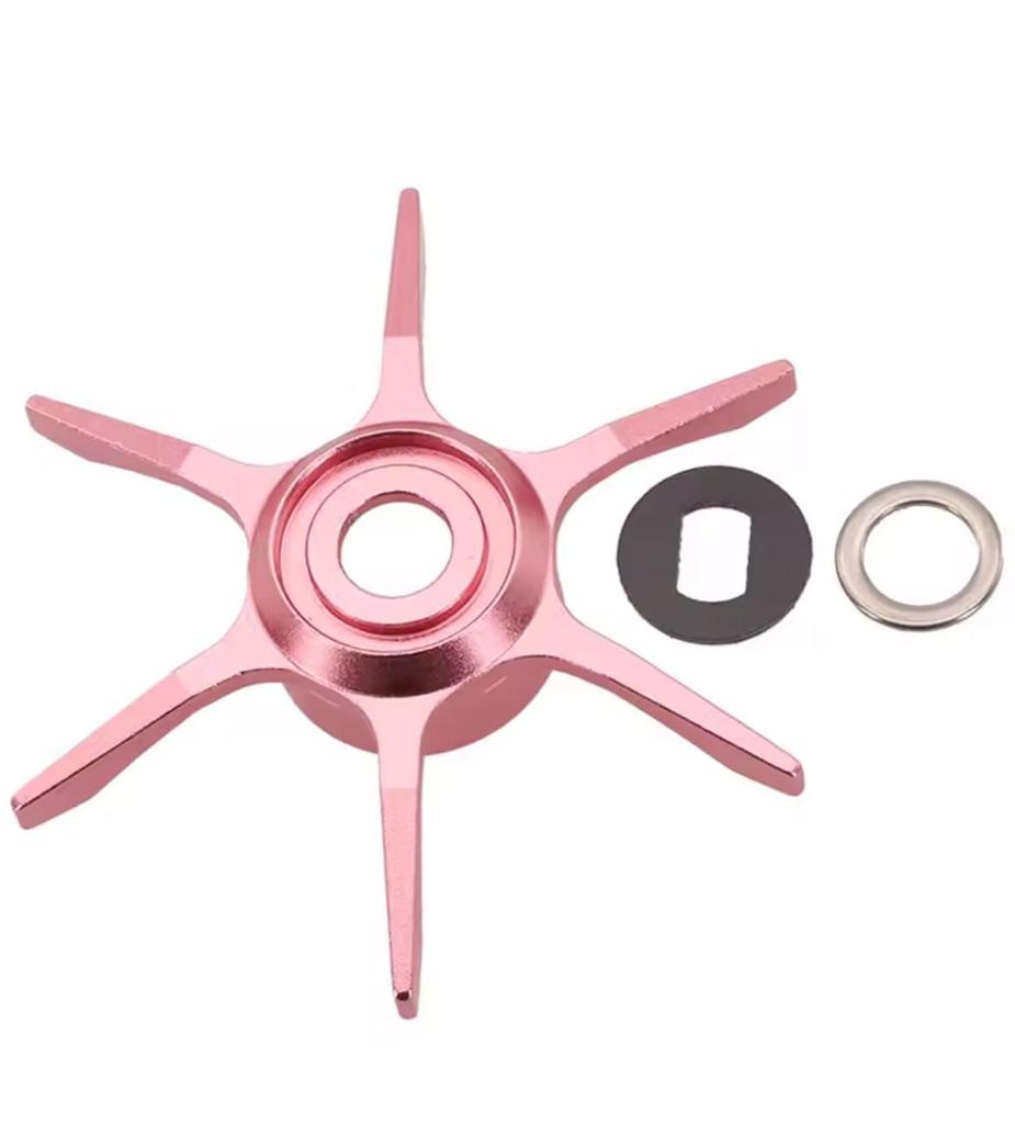 Aluminum Star Drag for Daiwa Baitcasting Custom Part for Daiwa and Tatula Ultra-lightweight 6.3g Reels, Ambidextrous, Steez, Zillion, Alphas, (Pink)
