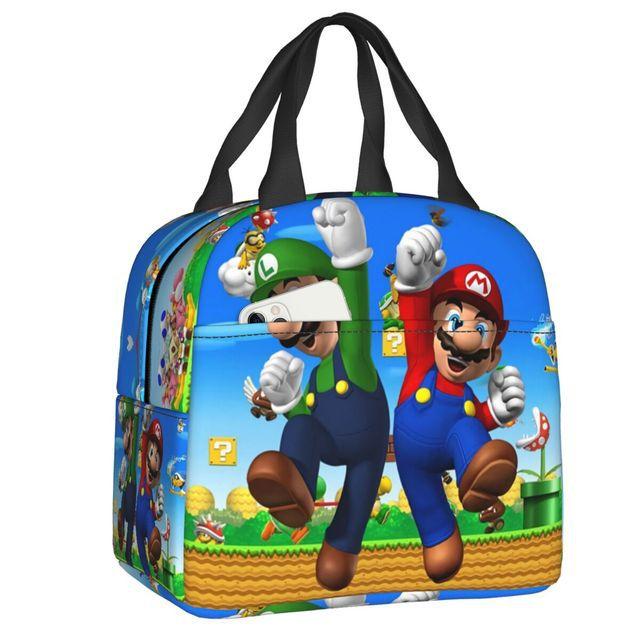 Mario Super Mario Lunch Bag Elementary School Student Insulated Lunch Box Handheld Meal Bag Ice Pack