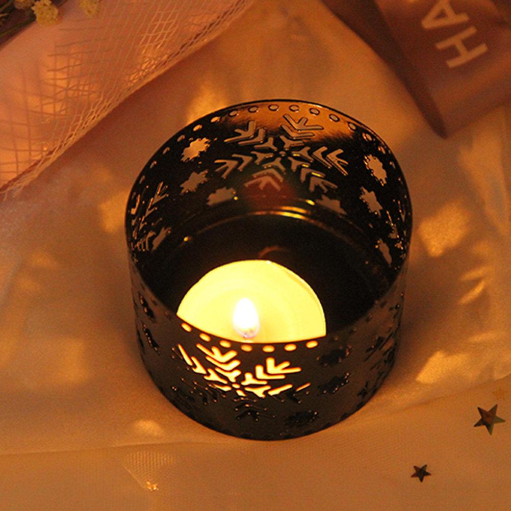 Christmas Holders Iron Hollow Elk Design Retro Table Decor for Home Party Pen Holder Use Black Christmas Holders