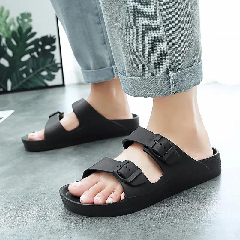 Summer Men's Sandal Men Slippers Brand Women Soft Sandals Women Beach Casual Shoes EVA Slides Original Men Flip-flop Sandals