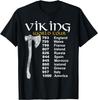 T-shirt Cadeau Unisexe Tour du Monde Viking