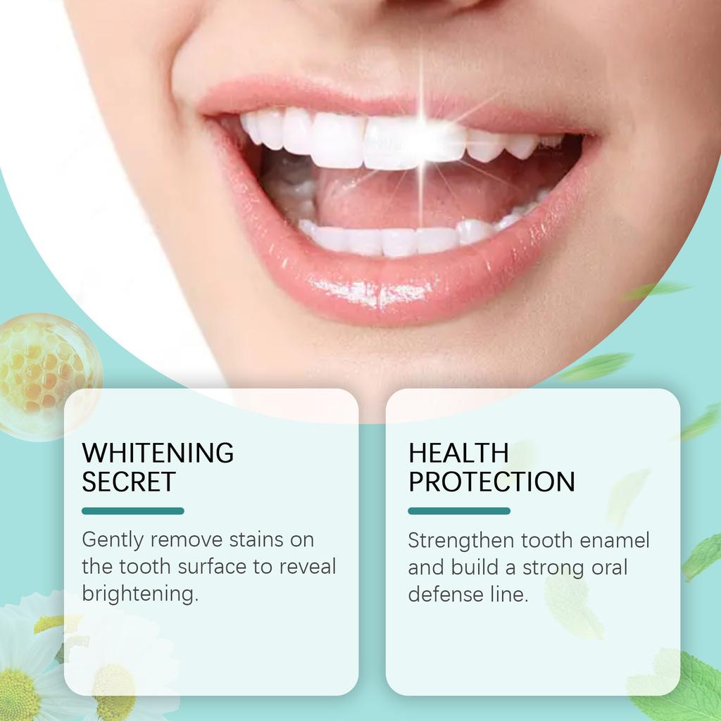 60ml Teeth Whitening Mousse Toothpaste Foam Repair Gum Stain Remover Oral Refresh Brightening Improve Yellow Teeth Mouss