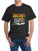 Men's Retro Soul Train Graphic T-Shirt - Black Casual Short Sleeve Cotton Tee Wi