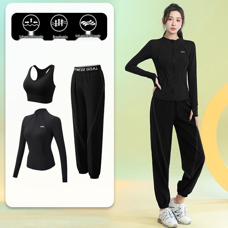 Women's Quick-Dry Long Sleeve Yoga Set - Spring 2025 Fitness Apparel