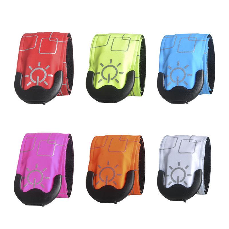 LED Rechargeable Luminous Bracelet Snap Band for Night Running