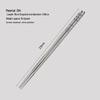 316 Stainless Steel Antibacterial Chopsticks Set - High-Grade, Anti-Mold, Food Safe 304 Tableware for Personal Use