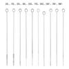 50pcs Assorted Disposable Stainless Steel Sterilized Tattoo Needles Mixed 10sizes
