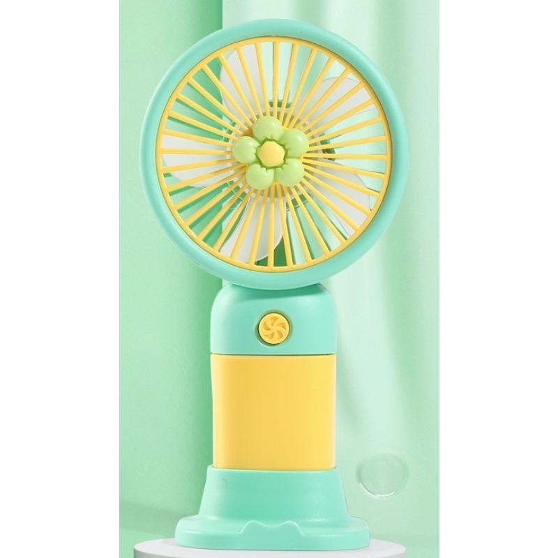 New Portable Outdoor Mini Handheld Fan Gift Spray Fan Humidification Ice Coating Handheld Fan, No Battery Include