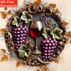 Metal Tin Sign Floral Pattern Wall Art Home Decor 20x20cm