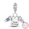 Copper Sisters Boy And Girl Charms Beads Fit Original Bracelet For Women High Quality Jewelry Making Gifts