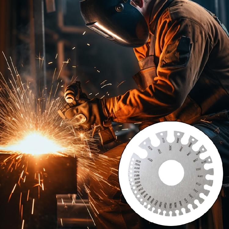 Steel Multiple Function Welding Gauges Featuring Clear Scale Weld Inspection Gauges for Wire Thickness & Weld Size Checking