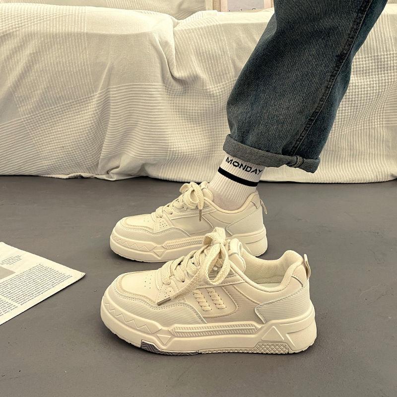 Internet celebrity platform white shoes women's tide 2025 spring and autumn new board shoes versatile casual sports shoes