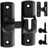 5WYOUKE Door Lock, 90/180 Dual-Purpose Door Buckle, Aluminum Alloy, Auxiliary Lock, Retrofit Door Hasp Lock, Rotating Type, Flip Latch Lock, Rust-Re