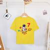 Astronaut Birthday Shirt Kids Birthday Party T-Shirt Boy Shirt Astronaut  Theme Tops Clothes Space Print Child Short Sleeve Tee