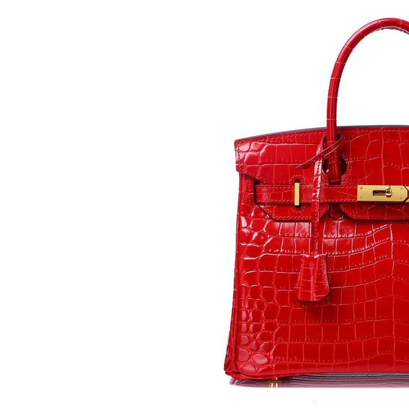 New Women Cowhide Handbag Crocodile Embossed Genuine Leather Top Handle Purse Fashion Shoulder Crossbody Bag for Daily Use- NO LOGO