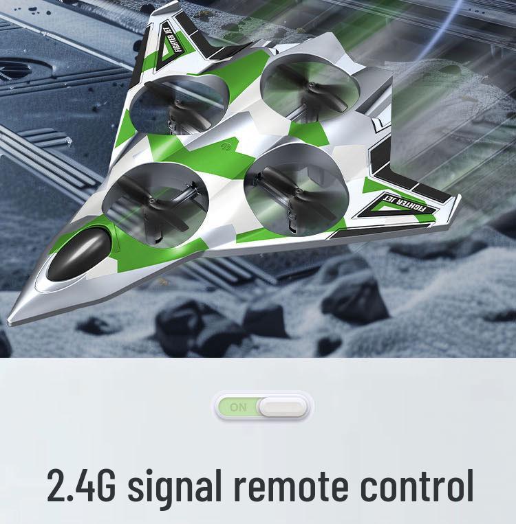 Sixth-Gen Remote Control Foam Stunt Plane - Boys' Fighter Aircraft Drone Toy