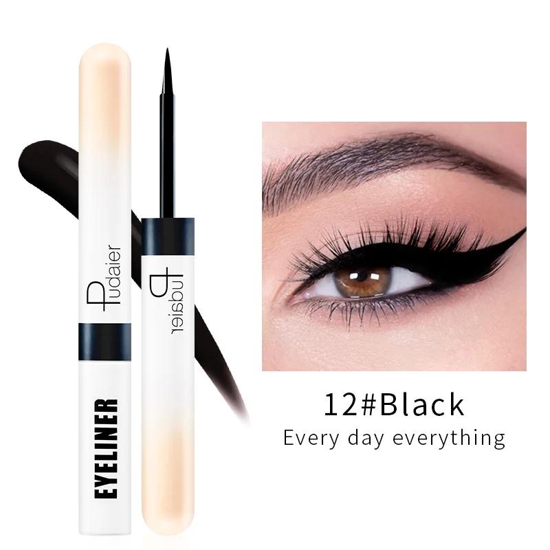 Pudaier 12 Farben Flüssiger Eyeliner Schimmer Glitzer Sexy Lidschatten Tragbar Wasserdicht Langlebiger Eyeliner Frauen Heißer Verkauf Make-up