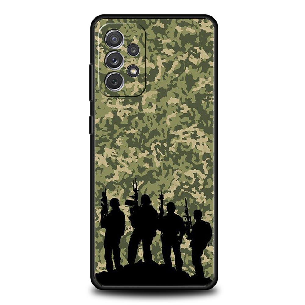 Camouflage Camo Military Army Case for Samsung A51 A71 A21S A12 A11 A15 A25 A31 A41 A23 A33 A53 A73 A05S A13 5G A35 A55 Cover