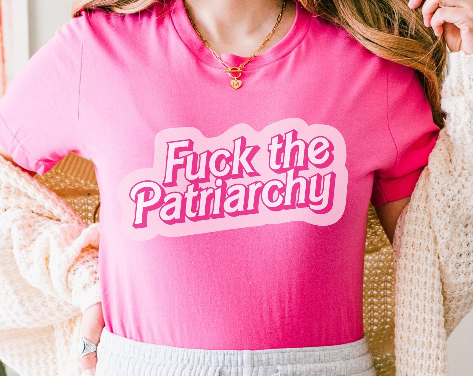Pink Feminist T-Shirt: Retro Graphic Tee, Unisex Jersey L