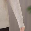 Mom's Versatile Long-Sleeve Knitted Sweater for Middle-Aged and Elderly Women - Elegant Pullover for Spring and Autumn.