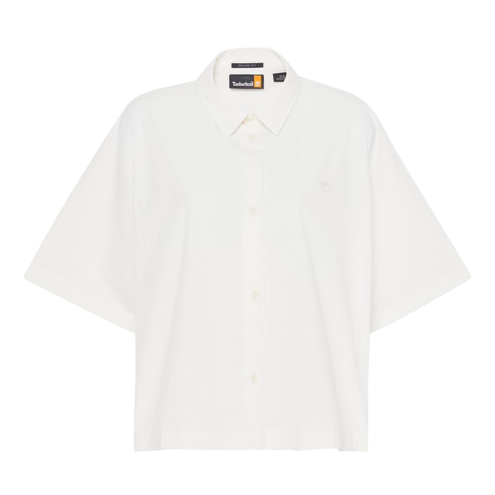 

Timberland Women s Short Sleeve Shirt, Vintage White, Size S (TB0A67Q3CM91)