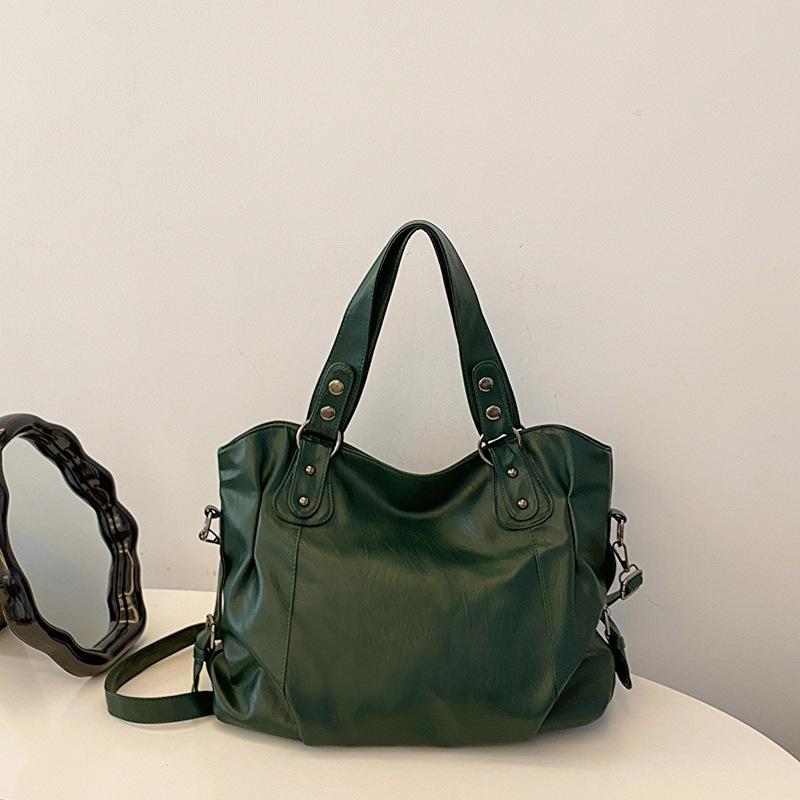 

Сумка большой вместимости 2025 трендовая новая сумка женская сумка модная универсальная сумка-мессенджер повседневная на плечо сумка-тоут 40*14*29 зелёный