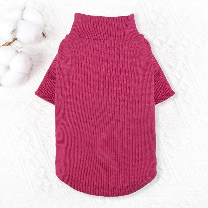 Spring, Autumn and Winter Dog Base Shirts, Dog Clothes, Versatile Elastic Cotton Comfortable Pet Supplies, Cat Home Clothes