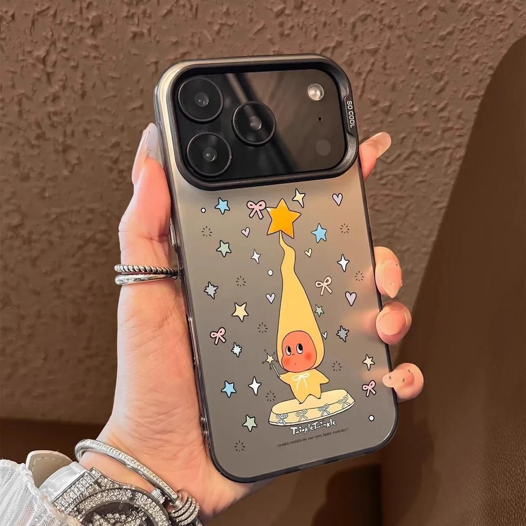 Magic Wand Star People Color Silver IMD for iPhone17Promax Mobile Phone Case Apple 16/15 Cute 14 Sets