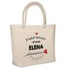 Sac De Plage - PLANETEE - Isotherme Bazar d'Elena D'amour - Coton - Grande Contenance - Design Imprimé France