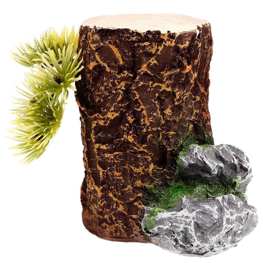 Simulated Trunk Aquarium Stump Decorative Tree Tank Landscaping Resin Material Fish Tank Underwater Home DIY Artificial Stumps