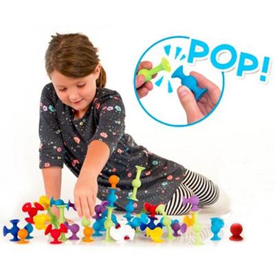 DIY Silicone Building Blocks Constructor Assembled Sucker Suction Cup Funny Magnetic Constructor Toys Children Educational Toys
