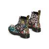 Dr. Martens 1460 Floral Short Boots Women Boots Black White 26920101