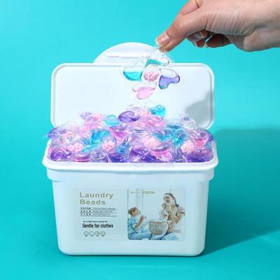 Five-in-One Laundry Pods: Long-Lasting Scent, Stain Removal, Softening, and Concentrated Detergent Beads.