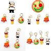 Pizza Tower Keychain Durable Plastic Pepper Pizza And Chef Pendant