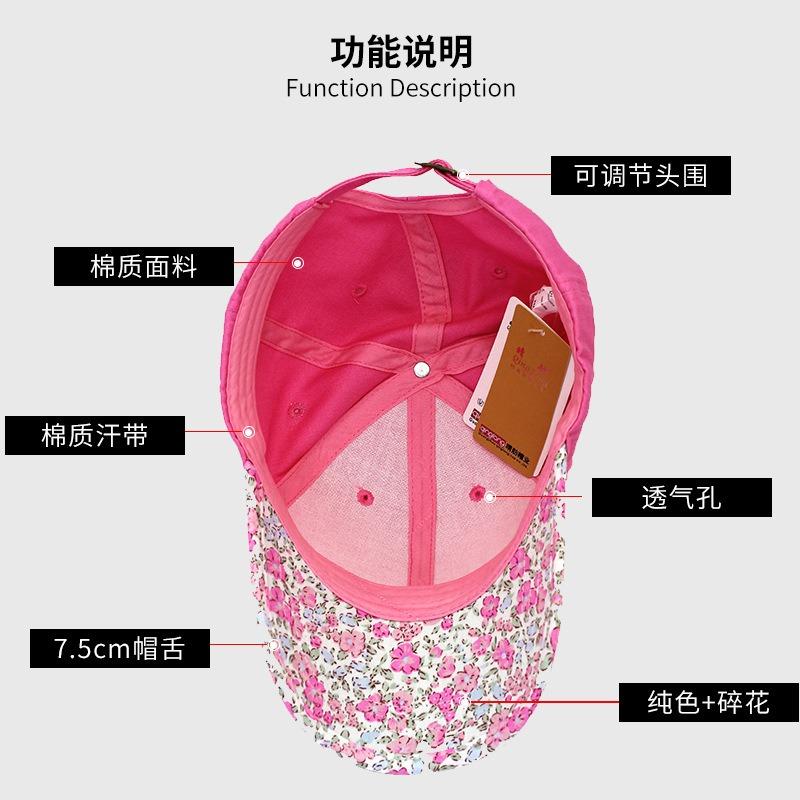 Light version sunshade cotton parent-child baseball cap cute children's sun hat outdoor travel and leisure cap