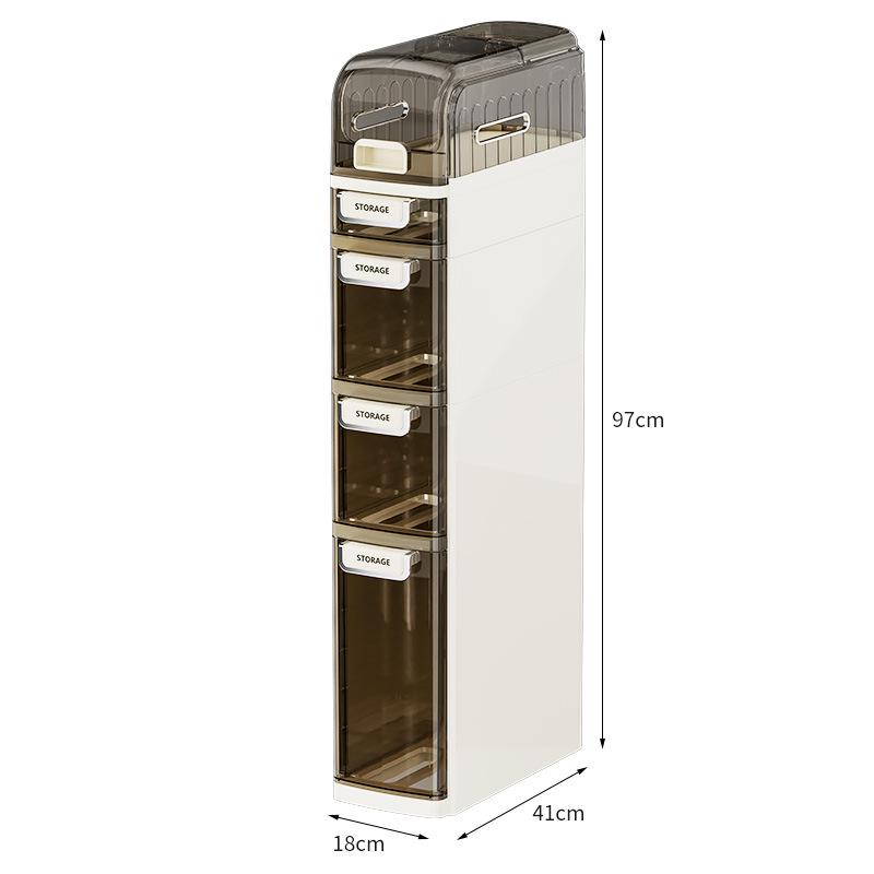 Multi-functional Narrow Bathroom Storage Cabinet for Toilet