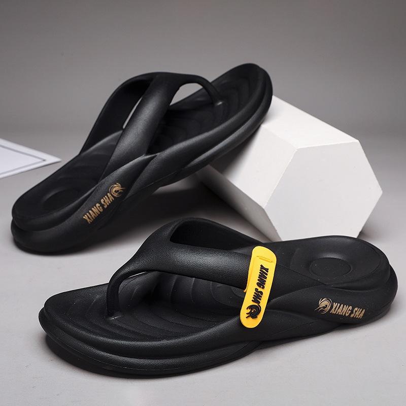 Flip-flops men's high-end non-slip and wear-resistant thick-soled outer slippers