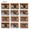 Kraft Paper 12pcs Christmas Gift Candy Cookie Muffin Cake Boxes Bakery Portable