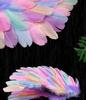 Glowing Elf Fairy Wand with Angel Feather Rainbow Wings - Little Girl's Birthday Gift & Stage Prop
