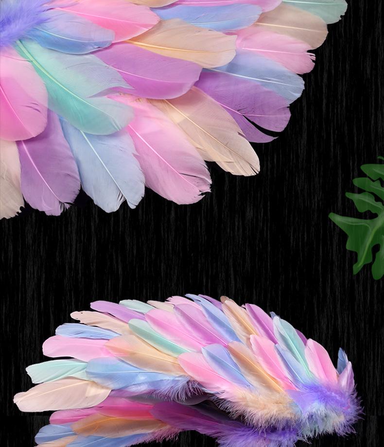 Glowing Elf Fairy Wand with Angel Feather Rainbow Wings - Little Girl's Birthday Gift & Stage Prop