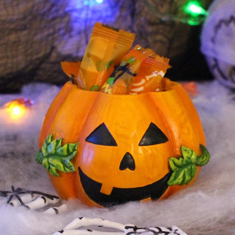 Ghost Face Pumpkin Flowerpot Decoration, Resin Potted Plant Decoration, Home Table Candy Bowl, Halloween Gift