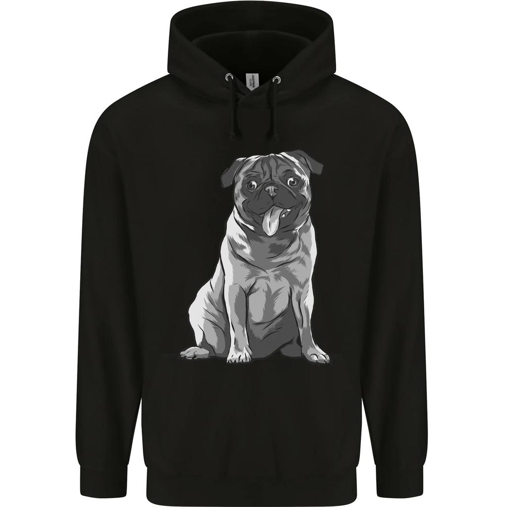A Happy Pug Funny Dog Funny Hoodie