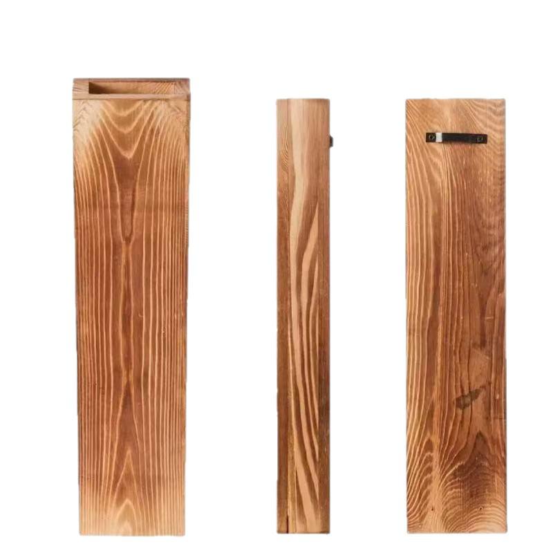 Cross Wooden Wall-Mounted Vase Holder: Bedroom Pocket Vase for Dried Flowers, Indoor Hanging Decoration