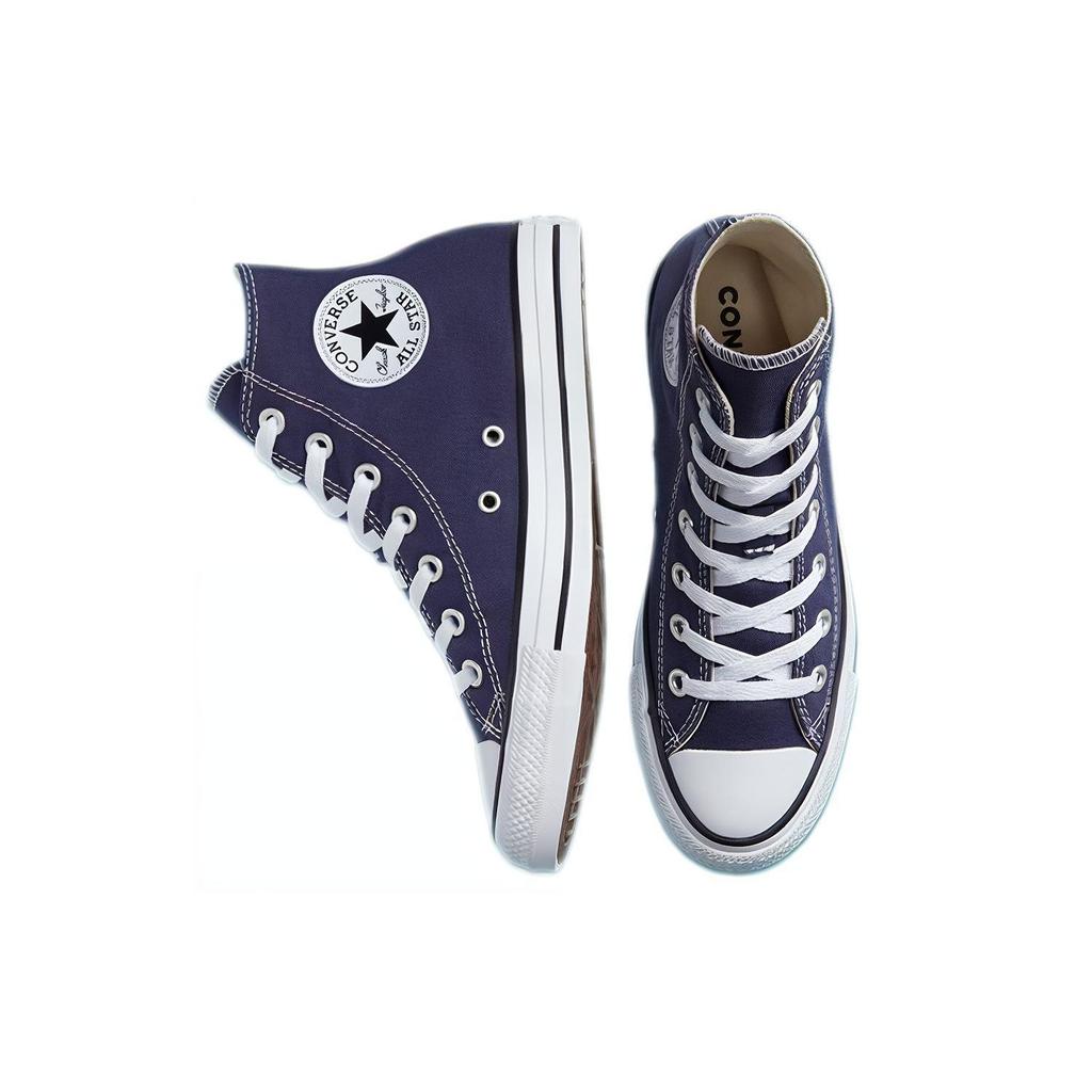Converse Chuck Taylor All Star Hi Blue Fashion Comfortable High-Top Canvas Shoes Unisex Sneakers 167630F