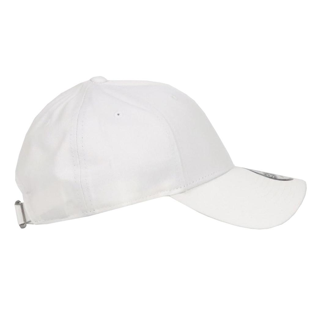 [New Era] Plain Cap NewEra 9FORTY 99HeadwearShop Sticker Included Men's Women's Baseball Cap Hat Side Logo White [Used]