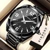 BINBOND Durable Stainless Steel Men's Watch Precise Quartz Watches For Men Luxury Luminous Waterproof Auto Date Reloj Free Ship