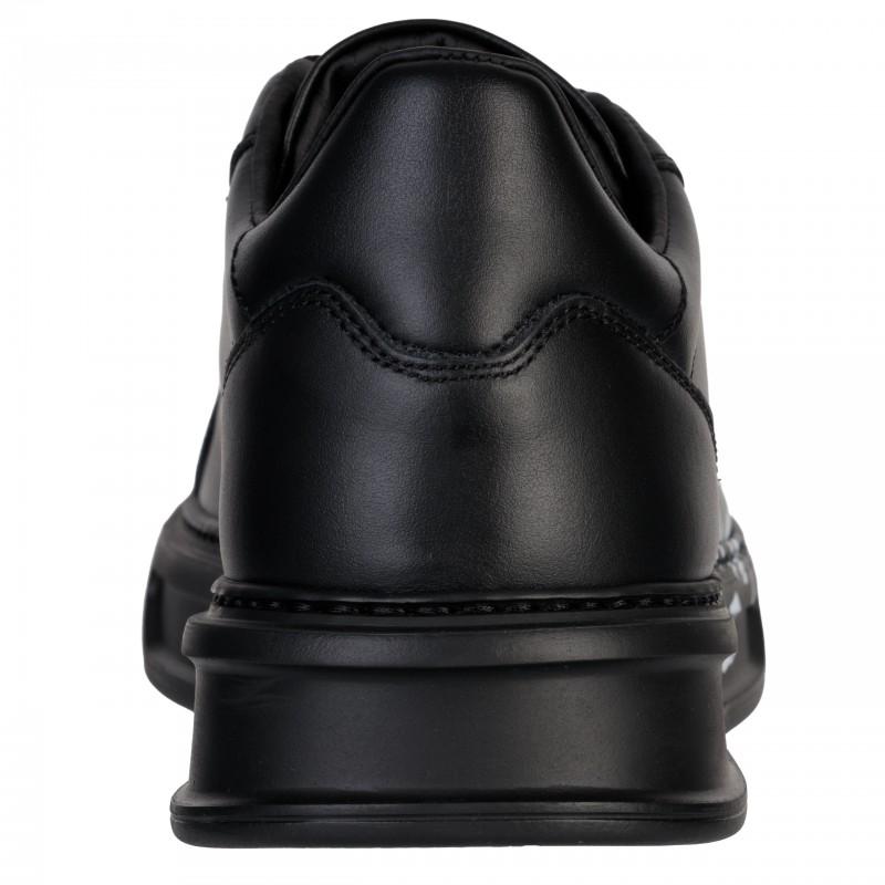 Roberto Cavalli Leder-Sneaker nero - Größe: 43
