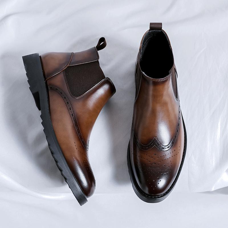 Mens Dress Shoes Men's  Leather  Skin Shoes for Men Elegant Casual Business Luxury Social Male Shoe